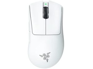 Razer DeathAdder V3 Pro Wireless Gaming Mouse: 64g Ultra Lightweight - Focus Pro 30K Optical Sensor - Fast Optical Switches Gen-3 - HyperSpeed Wireless - 5 Programmable Buttons - 90 Hr Battery - White