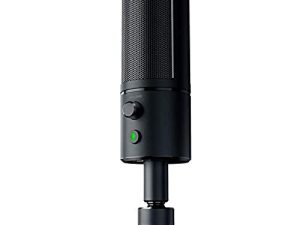 Razer Seiren X USB Streaming Microphone: Professional Grade - Built-in Shock Mount - Supercardiod Pick-Up Pattern - Anodized Aluminum - Classic Black