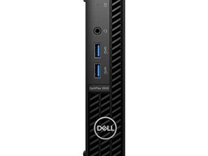 Dell OptiPlex 3000 Desktop Computer - Intel Core i5 12th Gen i5-12500T Hexa-core (6 Core) 2 GHz - 8 GB RAM DDR4 SDRAM - 256 GB M.2 PCI Express NVMe 3.0 x4 SSD - Micro PC - Black