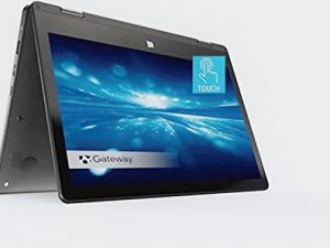 Gateway Newest Touchscreen 11.6 HD 2-in-1 Convertible Laptop in Black Intel N4020 4GB RAM 64GB SSD Mini-HDMI Webcam Windows 10 S (Renewed)