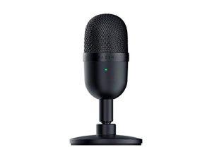 Razer Seiren Mini USB Condenser Microphone: for Streaming and Gaming on PC - Professional Recording Quality - Precise Supercardioid Pickup Pattern - Tilting Stand - Shock Resistant - Classic Black