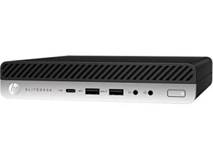 HP EliteDesk 705 G4 Mini Desktop Computer: AMD Quad-Core Ryzen 5 Pro 2400GE upto 3.8GHz