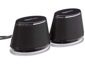 Amazon Basics USB Plug-n-Play Computer Speakers for PC or Laptop