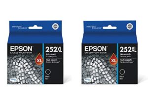 Epson T252XL120 DURABrite Ultra Black High Capacity Cartridge Ink - 2 Pack