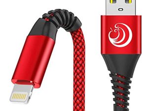 iPhone Charger 6ft 2Pack Aioneus MFi Certified Lightning Cable Fast Charging Durable Nylon Braided Phone Charger Cord Compatible with iPhone 13 Pro 12 Pro 11 Pro Xs Max Xr 8 7 Plus Se 2020 iPad