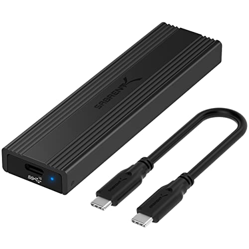 SABRENT USB 3.2 Type-C Tool-Free Enclosure for M.2 PCIe NVMe and SATA SSDs (EC-SNVE) SABRENT USB 3.2 Type-C Tool-Free Enclosure for M.2 PCIe NVMe and SATA SSDs (EC-SNVE)