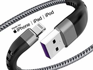 Apple MFi Certified 3 Pack iPhone Charger 1ft