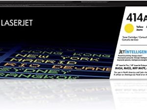 Original HP 414A Yellow Toner Cartridge | Works with HP Color LaserJet Enterprise M455dn