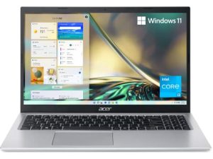 Acer Aspire 5 A515-56-32DK Slim Laptop - 15.6" Full HD IPS Display - 11th Gen Intel i3-1115G4 Dual Core Processor - 4GB DDR4 - 128GB NVMe SSD - WiFi 6 - Amazon Alexa - Windows 11 Home in S mode.