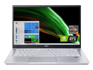 Acer Swift X SFX14-41G-R1S6 Creator Laptop | 14" Full HD 100% sRGB | AMD Ryzen 7 5800U | NVIDIA RTX 3050Ti Laptop GPU | 16GB LPDDR4X | 512GB SSD | Wi-Fi 6 | Backlit KB | Amazon Alexa | Windows 10 Home