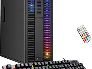 HP EliteDesk Desktop RGB Lights Computer AMD A-Series Processor 16 GB RAM