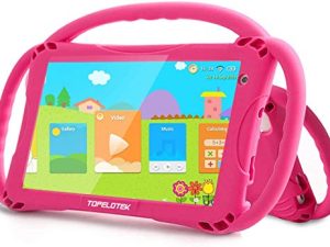 Kids Tablet 7 inch Toddler Tablet for Kids WiFi Android 10.0 32GB Kids Tablets Kids Learning Educational APP Pre-Installed YouTube Netflix Parental Control Kid-Proof Case with Lanyard (Red)