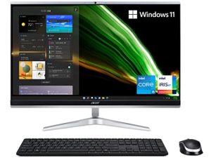 Acer Aspire C24-1650-UA92 AIO Desktop | 23.8" Full HD IPS Display | 11th Gen Intel Core i5-1135G7 | Intel Iris Xe Graphics | 8GB DDR4 | 512GB NVMe M.2 SSD | Wi-Fi 6 | Windows 11 Home