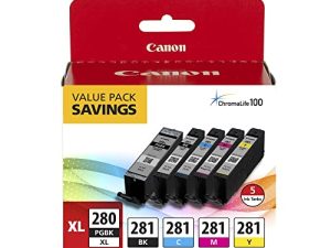 PGI-280 XL/CLI-281 BKCMY 5 Color Value Pack