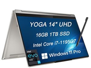 Lenovo 2022 Yoga 9i 14" UHD 4K 500 Nits 2-in-1 Touchscreen (Intel 4-Core i7-1195G7