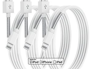 Long Apple iPhone Charger 10 ft