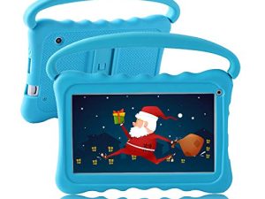 Kids Tablet 7 inch Toddler Tablet for Kids Edition Tablet with WiFi Dual Camera Children’s Tablet for Toddlers 32GB Android 10 with Parental Control Shockproof Case Google Play YouTube Netflix (Blue)