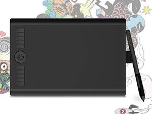 GAOMON M10K PRO 10 x 6.25 Inches Art Digital Graphic Tablet for Drawing Supports Tilt & Radial Function with 10 Shortcut Keys Work on Android OS & PC