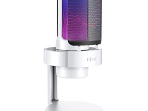 FIFINE Gaming USB PC Computer RGB Microphone for Live Streaming