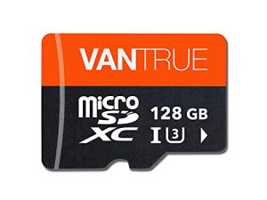 Vantrue 128GB U3 microSDXC UHS-I 4K UHD Video Monitoring Memory Card with Adapter for Dash Cams