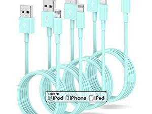 4 Pack 3ft iPhone Charger Apple MFi Certified