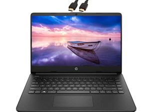 2022 Newest HP Premium 14-inch HD Laptop| Intel Celeron N4020 to 2.8GHz 8GB RAM 64GB SSD| Webcam Bluetooth HDMI USB-C Wi-Fi| Win 11 S with 1 Year MS 365| LIONEYE Bundle| Black