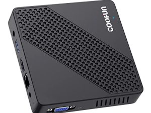 N40 Mini PC Fanless Celeron N4020 (up to 2.8GHz) with Windows 10 4GB DDR4/64GB eMMC Mini Computers HDMI 2.0 and VGA Port 2.4/5.8G WiFi BT4.2 3xUSB3.0 Support Linux