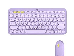 Logitech K380 + M350 Wireless Keyboard and Mouse Combo - Slim Portable Design