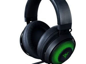 Razer Kraken Ultimate RGB USB Gaming Headset: THX 7.1 Spatial Surround Sound - Chroma RGB Lighting - Retractable Active Noise Cancelling Mic - Aluminum & Steel Frame - for PC & Mac - Classic Black