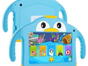 Tablet for Toddlers Tablet Android Kids Tablet with WiFi Dual Camera 1GB 32GB Storage 1024 x 600 Touch Screen Parental Control Mode Google Playstore YouTube Netflix for Boys Girls Android 10
