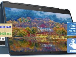 HP 2022 Newest X360 Chromebook Spin 2-in-1 Convertible Laptop Student Business