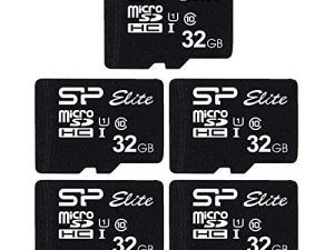 Silicon Power Elite 32GB 5-Pack MicroSD Card with Adapter