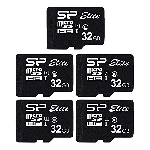 Silicon Power Elite 32GB 5-Pack MicroSD Card with Adapter Silicon Power Elite 32GB 5-Pack MicroSD Card with Adapter