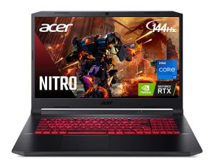 Acer Nitro 5 AN517-54-77KG Gaming Laptop | Intel Core i7-11800H | NVIDIA GeForce RTX 3050 Ti Laptop GPU | 17.3" FHD 144Hz IPS Display | 16GB DDR4 | 1TB NVMe SSD | Killer WiFi 6 | Backlit Keyboard