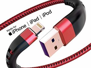 Apple MFi Certified 3 Pack iPhone Charger 1ft