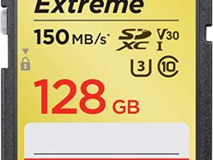 SanDisk 128GB Extreme SDXC UHS-I Memory Card - 150MB/s