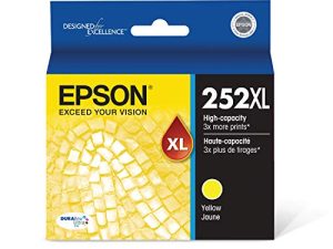 EPSON T252 DURABrite Ultra Ink High Capacity Yellow Cartridge (T252XL420-S) for select Epson WorkForce Printers