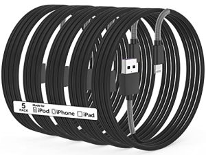 [Apple MFi Certified] 5Pack 6FT iPhone Charger