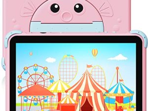 Kids Tablet 10.1 inch Toddler Tablet for Kids WiFi Kids Tablets Android with Dual Camera Android 11.0 2GB 32GB ROM 1280x800 HD IPS Touchscreen Parental Control YouTube Neflix (Pink)