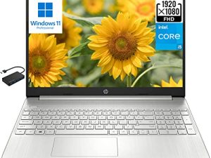 [Windows 11 Pro] HP 15 15.6" FHD Business Laptop Computer