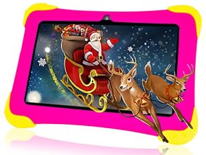Semeakoko Kids Tablet 7 inch Tablet for Kids Learning Tablet for Kids 2-12 WiFi Bluetooth Dual Camera 2GB RAM/32GB ROM 1024 x 600 HD Screen Parental Control with Drop-Proof Toddler Tablet Case (Red)