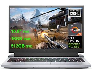 Dell Flagship G15 Ryzen Edition Gaming 15 Laptop 15.6" FHD 120Hz Display AMD 6-Core Ryzen 5 5600H (Beats i7-10750H) 16GB RAM 512GB SSD GeForce RTX 3050 4GB Backlit USB-C Win10
