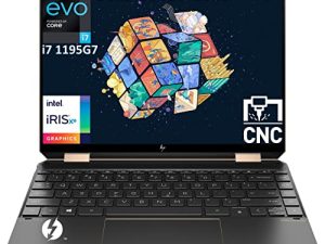 HP - Spectre x360 2-in-1 13.5" 3K2K OLED Touchscreen Laptop - Intel Evo Core i7 1195G7 2X TB4 Nightfall Black MPP 2.0 Tilt Pen Included Windows 11 Home+ HDMI Cable (16GB RAM | 2TB PCIe SSD)