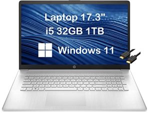 HP 17 Laptop 17.3" FHD IPS Business Laptop (Intel i5-1135G7