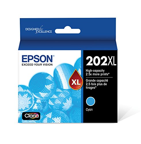 EPSON T202 Claria -Ink High Capacity Cyan -Cartridge (T202XL220-S) for select Epson Expression and WorkForce Printers EPSON T202 Claria -Ink High Capacity Cyan -Cartridge (T202XL220-S) for select Epson Expression and WorkForce Printers