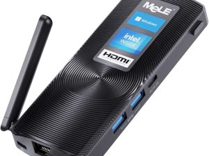 MeLE PCG02 Fanless Mini PC Stick Windows 11 Pro Celeron J4125 8GB 128GB Micro Desktop Computer Stick Support HDMI 4K 60Hz Wi-Fi5 Gigabit Ethernet BT4.2 on Business Office Industrial IOT Media Home